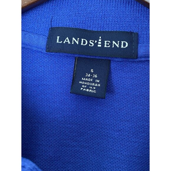 Lands' End Duke Medicine Polo Shirt Men's S Blue Short Sleeve Casual Golf - Picture 5 of 6